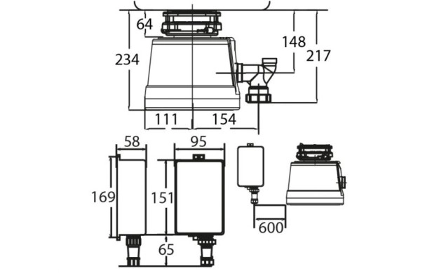 Мелница за хранителни отпадъци STATUS Next 300 Compact
